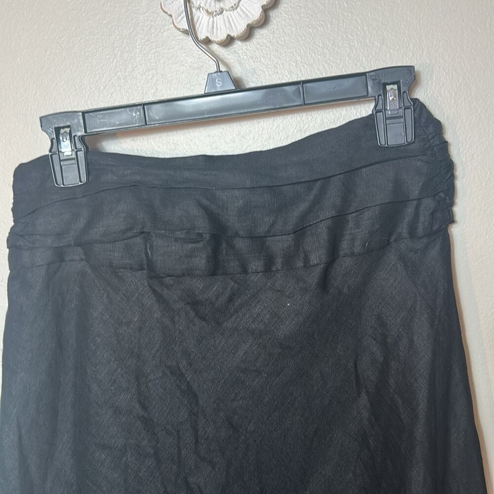 NEW A.L.C. Heather black linen eyelet hi lo skirt - Picture 11 of 15